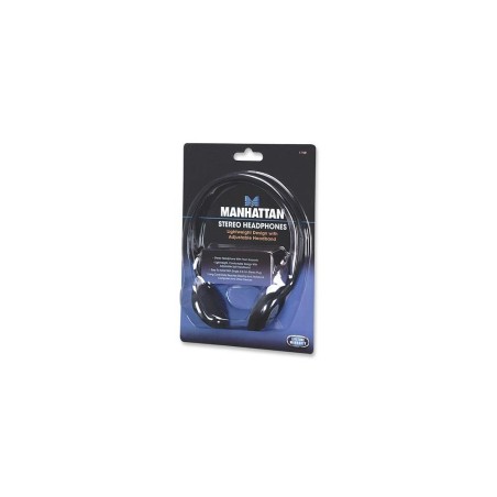 Słuchawki Manhattan 2,2m Czarne Stereo