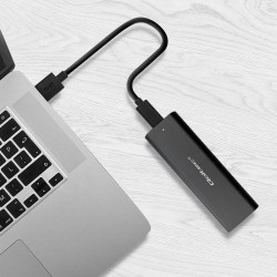 Obudowa/kieszeń Qoltec do dysków M.2 SSD | NVME | PCI-E | USB-C