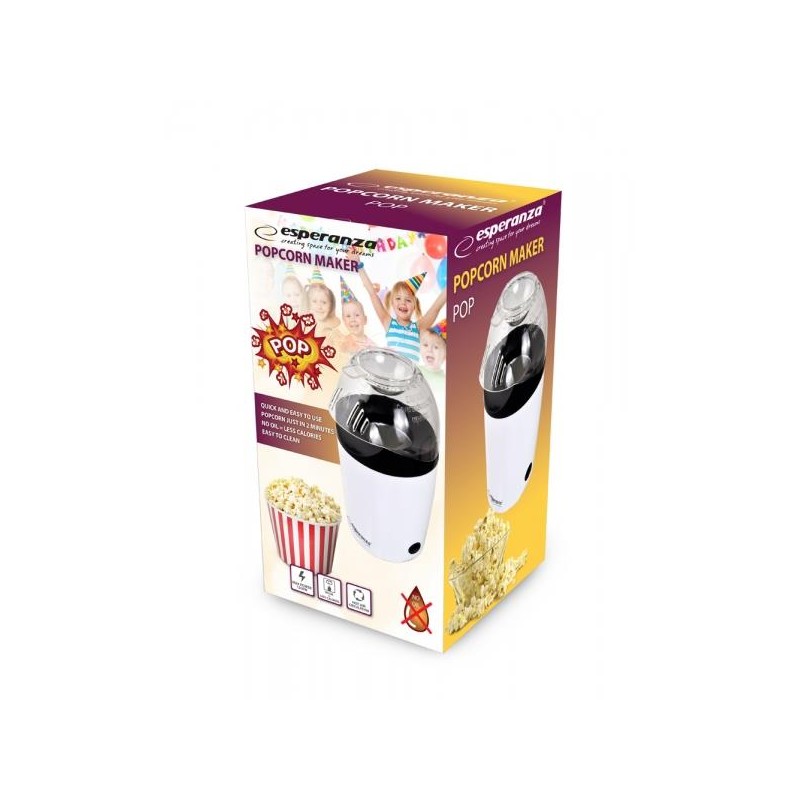 Maszynka do popcornu Esperanza Pop EKP006 biała