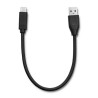 Kabel USB 2.0 Qoltec A męski/ USB 3.1 typC Męski | 0,25m