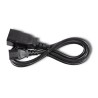 Kabel zasilający Qoltec IEC C20/C13 | 3x1.5mm2 | 1.2m