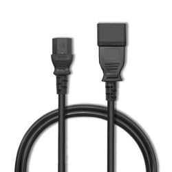 Kabel zasilający Qoltec IEC C20/C13 | 3x1.5mm2 | 1.2m