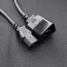 Kabel zasilający Qoltec IEC C20/C13 | 3x1.5mm2 | 1.2m