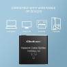 Switch niezarządzalny Qoltec mini rozdzielacz splitter 1x2 port RJ45 | 1000Mbps | USB-C | Aluminium