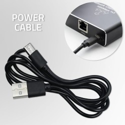 Switch niezarządzalny Qoltec mini rozdzielacz splitter 1x4 port RJ45 | 1000Mb/s | USB-C | Aluminium