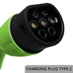 Ładowarka Qoltec do samochodu elektrycznego EV z regulacją 2w1 typ2 | 3.5kW | 230V | LCD | LED | 5m