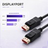 Kabel DisplayPort Qoltec M/M v2.1 | 54G | 3m