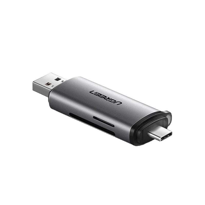 Czytnik kart Ugreen CM185 USB 3.0 + USB-C SD i microSD