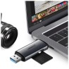 Czytnik kart Ugreen CM185 USB 3.0 + USB-C SD i microSD