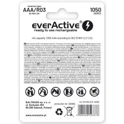 Akumulatorki AAA/R03 everActive Professional Line 1050 mAh 4 sztuki
