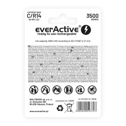 Akumulatorki C/R14 everActive Professional Line 3500 mAh 2 sztuki