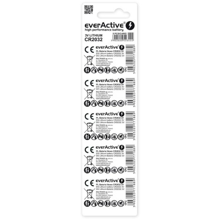 Baterie litowe CR2032 everActive 5 szt.