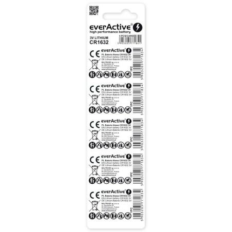 Bateria litowa CR1632 everActive 5 szt.