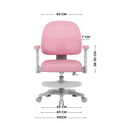 Fotel regulowany dla dziecka Mark Adler Junior 5.0 Pink