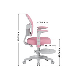 Fotel regulowany dla dziecka Mark Adler Junior 5.0 Pink