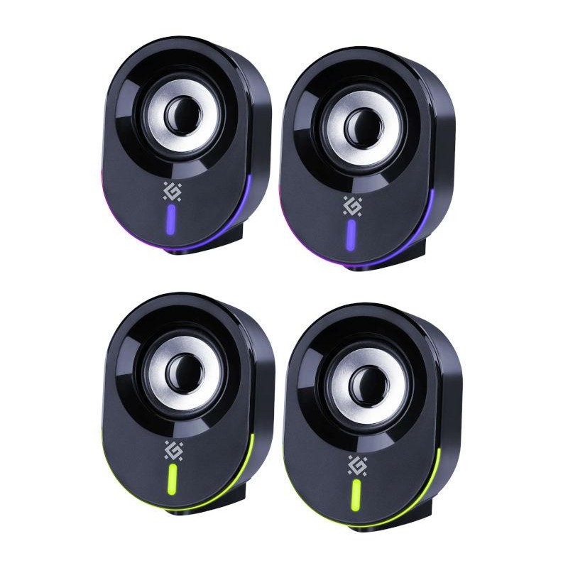 Głośniki Defender SOLAR 8 2.0 10W Bluetooth USB podświetlenie RGB