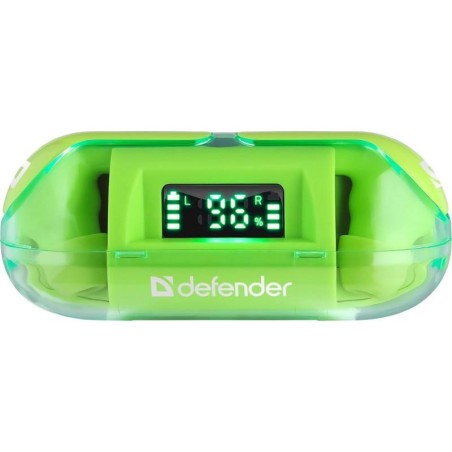 Słuchawki z mikrofonem Defender TWINS 916 bezprzewodowe Bluetooth zielone
