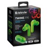 Słuchawki z mikrofonem Defender TWINS 916 bezprzewodowe Bluetooth zielone