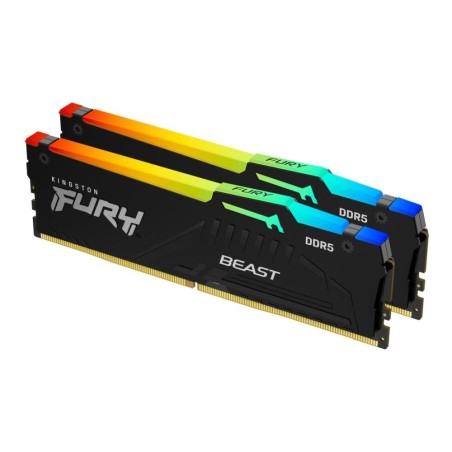 Pamięć DDR5 Kingston FURY Beast RGB 16GB (2x8GB) 5600MHz CL36 1,25V Black EXPO
