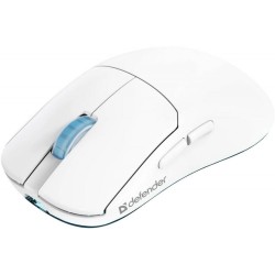 Mysz bezprzewodowa Defender FAME GM-516 optyczna 10000dpi 2.4 GHz + Bluetooth biała AKUMULATOR 5 przycisków Gaming