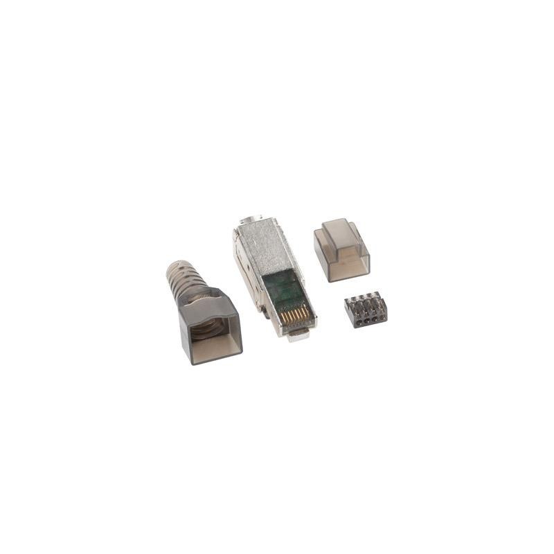 Wtyk sieciowy Lanberg beznarzędziowy RJ-45 8P8C kat. 6A FTP