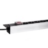 Listwa zasilająca PDU Netrack 19'' 1U, 230V/16A, 8xE, ALU