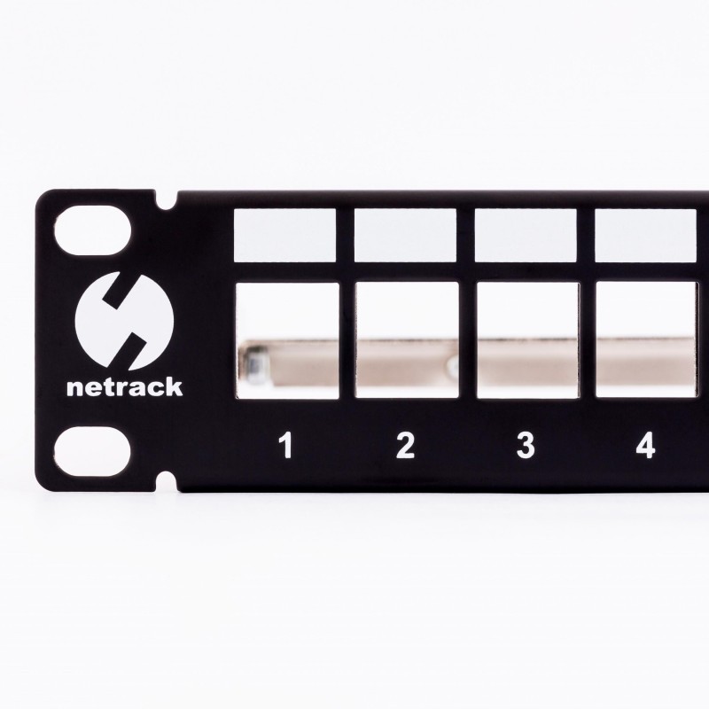 Patch panel keystone 10" 12-porty, UTP Netrack