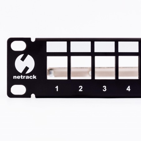 Patch panel keystone 10" 12-porty, UTP Netrack