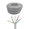 Kabel sieciowy skrętka LAN Netrack cat 6 UTP, szary, 50m , CCA