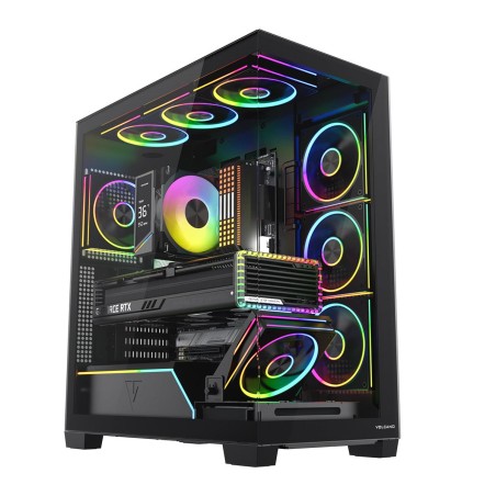 Obudowa Modecom Volcano Stellar Plus ARGB MIDI 8F, czarna
