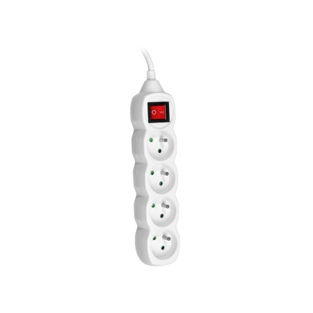 Przedłużacz TRACER PowerCord 3,0m (4 gniazda, wyłącznik, biały)