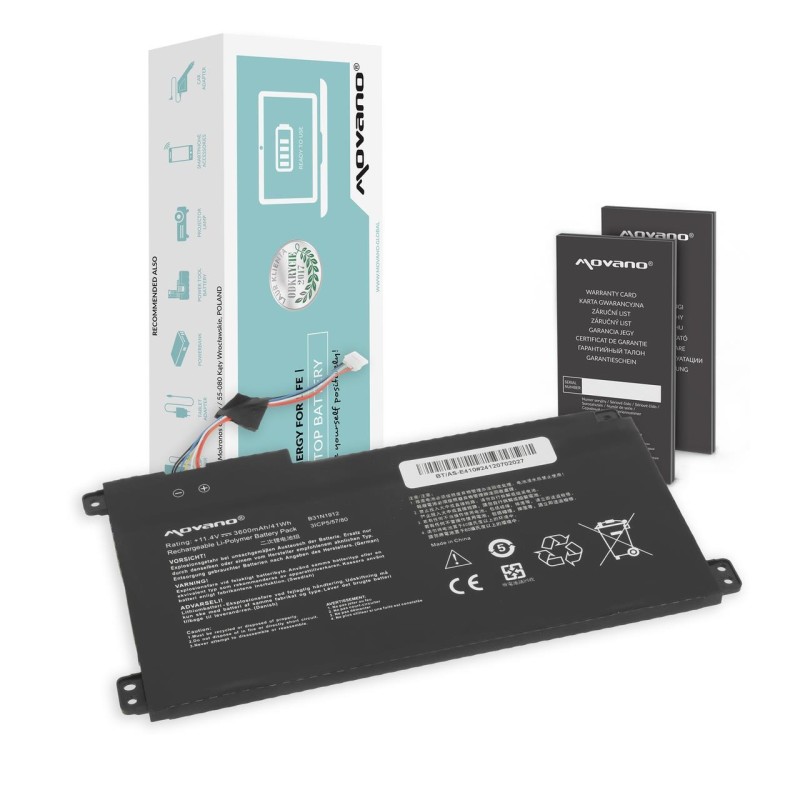 Bateria Movano do notebooka Asus Vivobook B31N1912, C31N1912, E410MA, L410MA (11.4V) (3600 mAh)