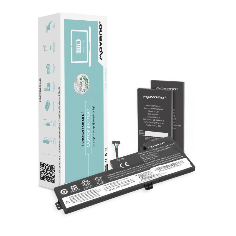Bateria Movano do notebooka Lenovo ThinkPad T470, T480, A475, A485, 01AV419 (wewnętrzna) (11.4V) (2000 mAh)