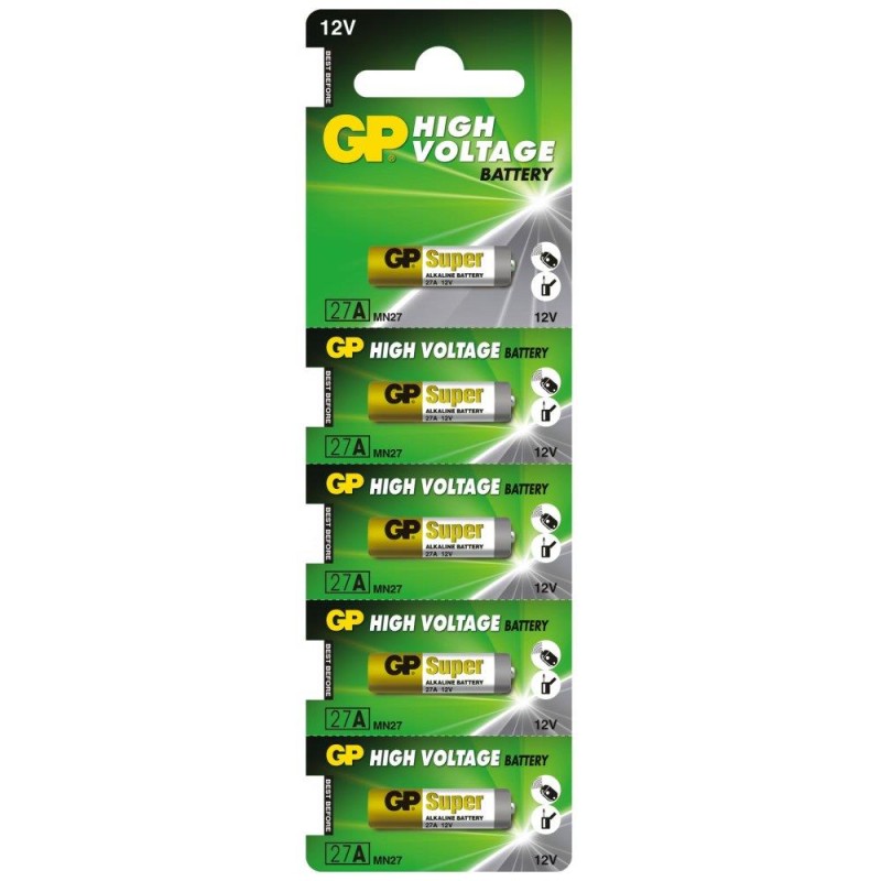 Bateria do pilota samochodowego GP 27A MN27 x5