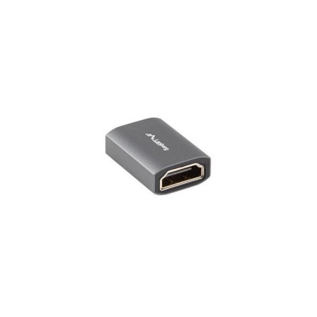 Adapter Lanberg HDMI(F)- HDMI(F) 8K beczka srebrna aluminium