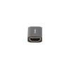 Adapter Lanberg HDMI(F)- HDMI(F) 8K beczka srebrna aluminium