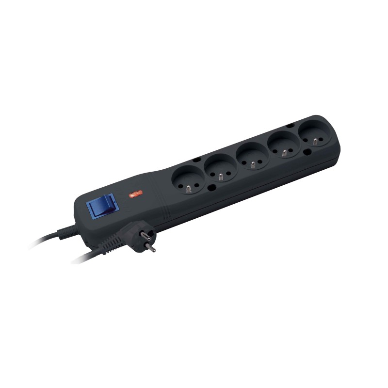 Listwa zasilająca Lestar LF-530WA 5+ 3m czarna