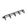 Organizer kabli Lanberg AK-1202-B 19" 1U z 5 plastikowymi uchwytami - typ B czarny