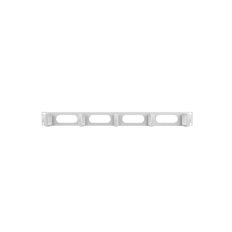 Organizer kabli Lanberg AK-1205-S 19" 1U z 5 uchwytami - typ B szary