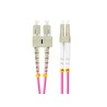 Patchcord światłowodowy Lanberg MM LC/UPC-SC/UPC DUPLEX 3.0MM OM4 50/125 LSZH 1m fioletowy