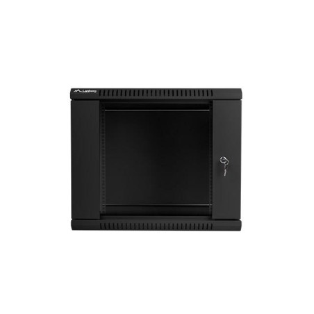 Szafa instalacyjna Rack wisząca 19" 9U 600x450 czarna Lanberg (flat pack)