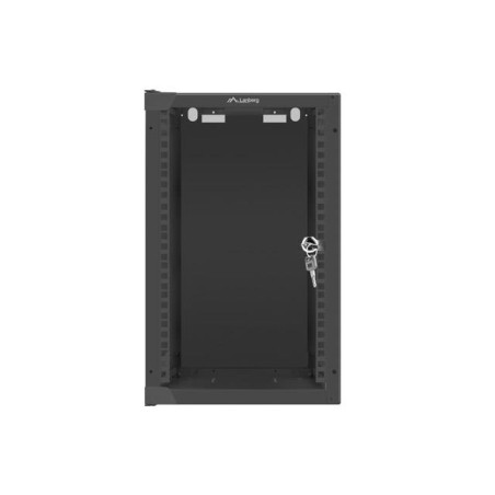 Szafa instalacyjna Rack wisząca 10" 9U 280x310 czarna Lanberg (flat pack)
