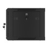 Szafa instalacyjna Rack wisząca 19" 6U 600x450 czarna drzwi metalowe Lanberg (flat pack)