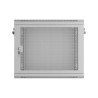 Szafa instalacyjna Lanberg rack wisząca 19" 9U 600x450 drzwi perforowane szara (flat pack)