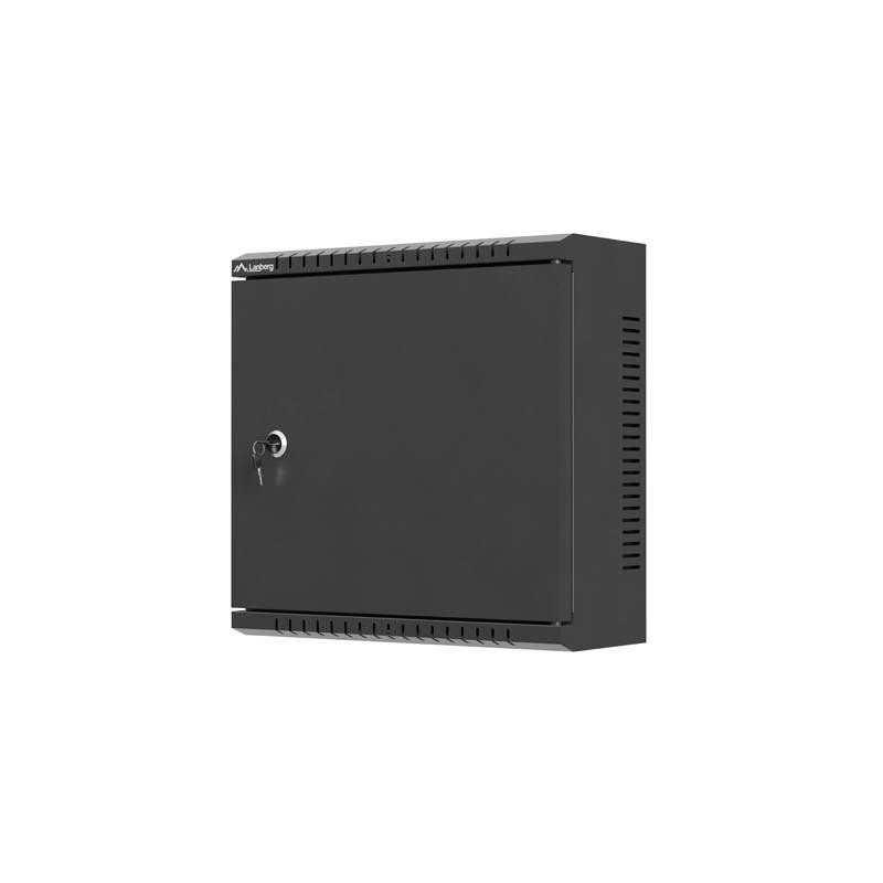 Szafa instalacyjna Lanberg TPR 10" z płytą mech 340x340x140 czarna (złożona)