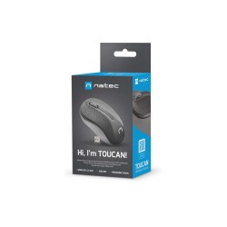 Mysz bezprzewodowa Natec Toucan optyczna 1600 DPI czarna