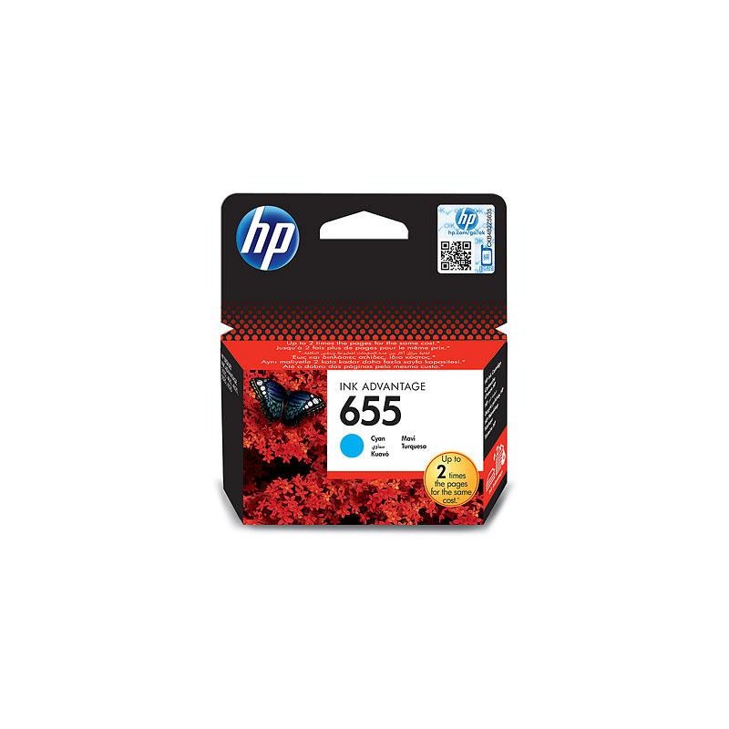 Tusz HP 655 Cyan