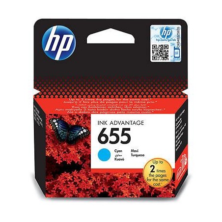 Tusz HP 655 Cyan