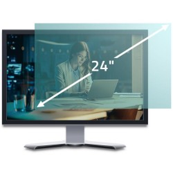 Filtr światła niebieskiego Qoltec 24" | 16:9 | Ochrona wzroku | Anti Glare | Matowy | na monitor