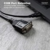 Kabel adapter DIGITUS USB 2.0 do RS232 (DB9), Chipset FTDI (FT232RNL), PVC, czarny, Mocowanie w tulejkach 1.8m